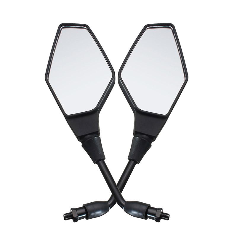 2Pcs/Pair Motorcycle Rearview Mirror Scooter E-Bike Rear View Mirrors Back Side Mirror 10mm Universial