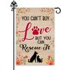 You Can't Buy Love But You Can Rescue It Garden Ag, 12 X 18 Inch Double Sided Pet Rescue Yard Garden Lawn Patio Decor
