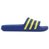 Adidas Adilette Comfortable Rubber Sole Silent Slide Sandals Unisex Sandals Blue Yellow EG1759