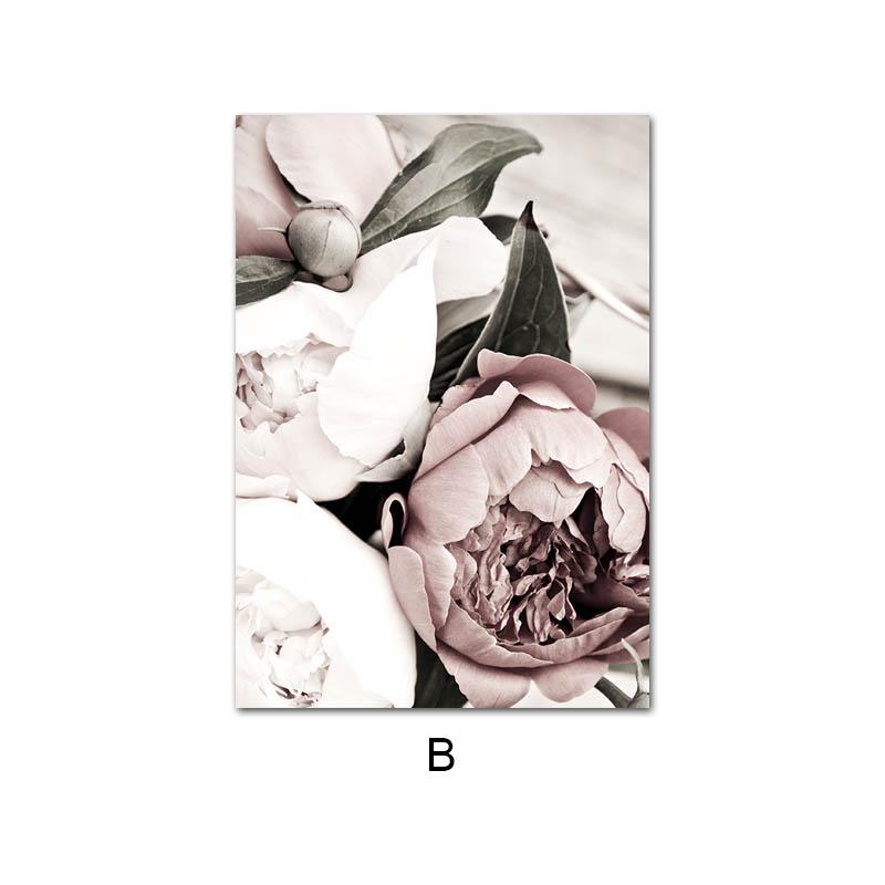 

Скандинавский розовый, белый цветок, лист, растение, плакат, скандинавский ботанический принт, холст, картина, настенная живопись, печать, фотографии для домашнего декора A4 21x30cm No Frame