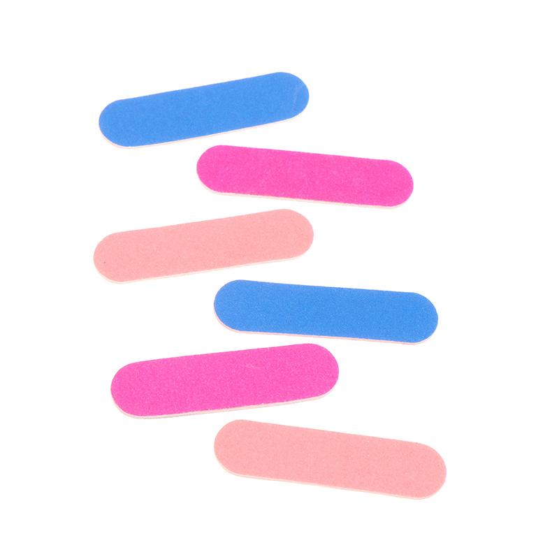 10Pcs Double Side Nail Polish Sanding Disposable Mini Nail File Buffer Strips Grinding Polishing Manicure Care Tools