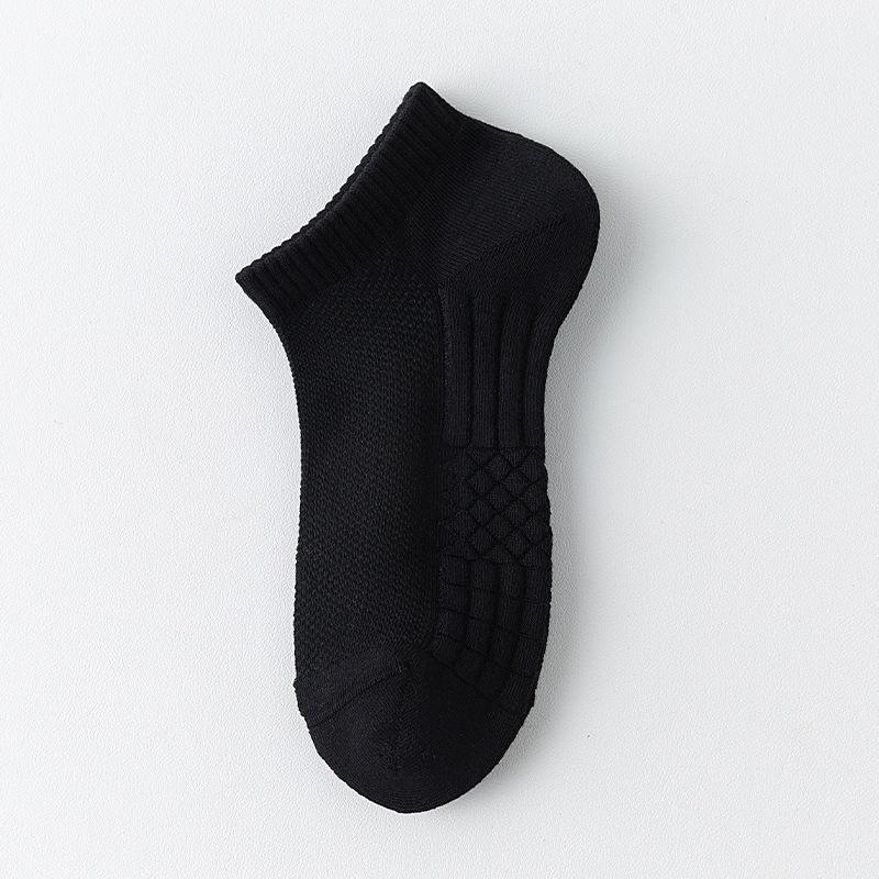 

Shorts for Men, Summer Lightweight, Combed Cotton, Sports Basketball, Odor-resistant, Boneless, Towel Bottom, Boat-shaped Socks 1 pair чёрный