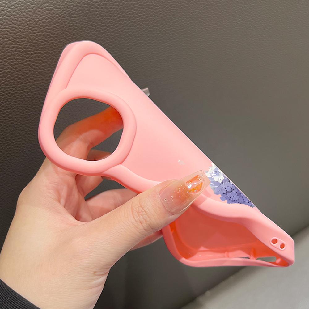 Painted Pattern Big Wave Edge Soft Silicone Material Macaron Phone Case Shockproof Protective Rubber Casing for iPhone Huawei Honor Infinix Tecno