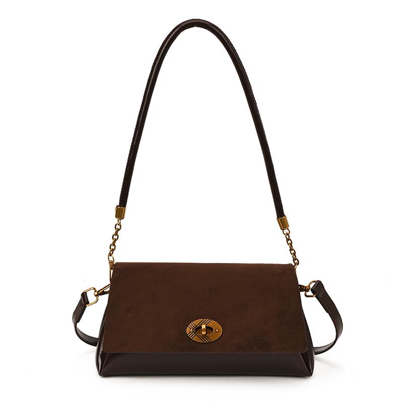 

Minimalist Small Square Women s Bag - Versatile Autumn/Winter Luxury Niche Shoulder or Crossbody Commuter Underarm Bag кофейный