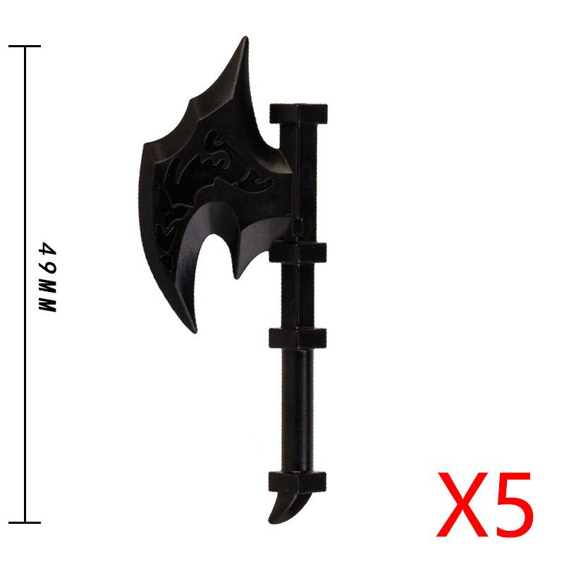 Medieval Solider Figures Castle Knights Weapons Sword Shields Accessories Trident Axes Bows Pickaxes Building Block Toys Gifts