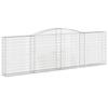 VidaXL 3x Paniers à Gabions Arqués Cages à Gabions Arquées Murs de Gabion Barrières de Jardin Terrasse Extérieur 3146880