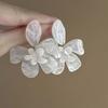 Maillard Acrylic Flower Dangle Earrings for Women Exaggerated Design Resin Earring Fresh Versatile Fashion Jewelry Travel B1