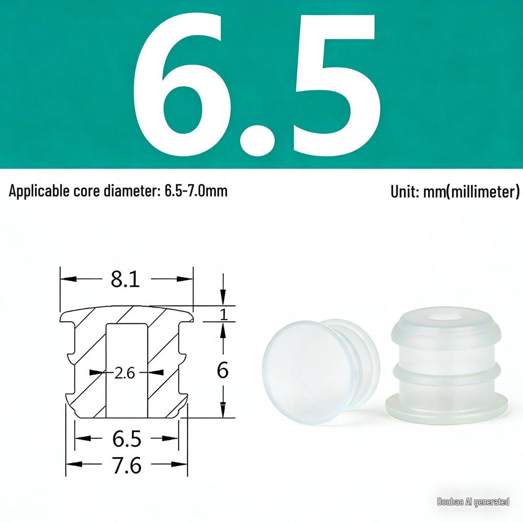 High-Temp Resistant Silicone Rubber Stopper with Card Slot Sealing Cap