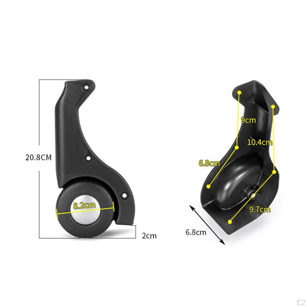 2x Roți de schimb pentru bagaje, pentru cărucioare de cumpărături, cărucior de călătorie