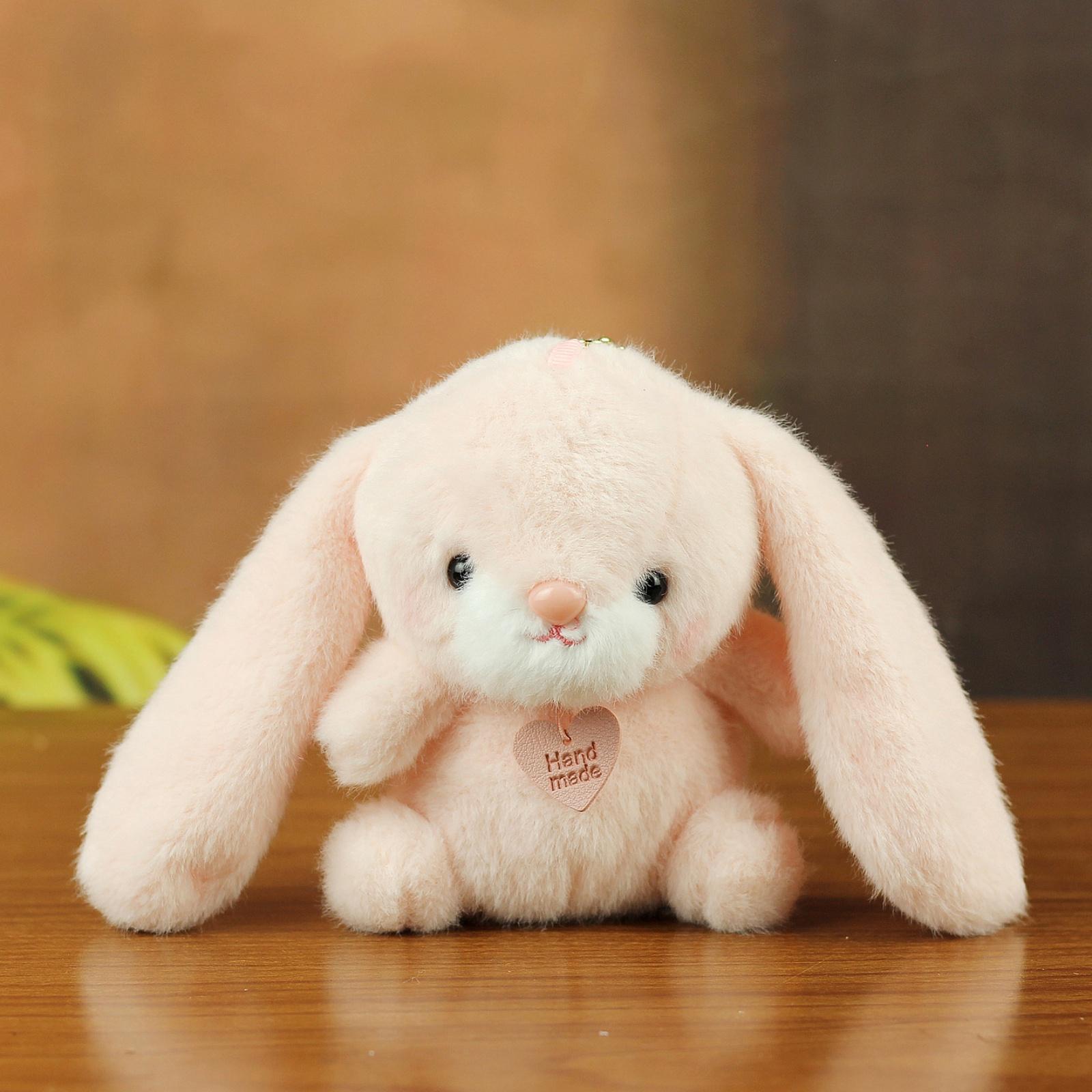 

Handmade Plush Stuffed Animal Bunny Soft Toy Cute Cartoon Character Plushie for Kids Toddlers and Collectors Suitable for Home Decoration and Gift One Size рожевий