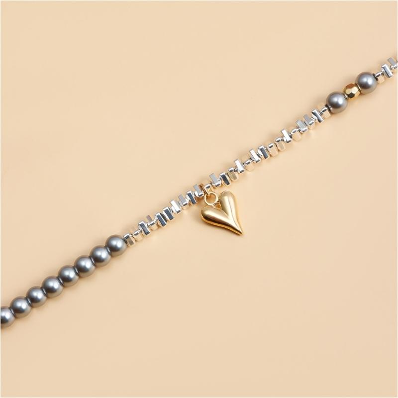 Handmade Neck Jewelry Elegant Beads ecklace Everyday Wear Necklace Neck Chain Youthful Women Accessories Alloy Texture