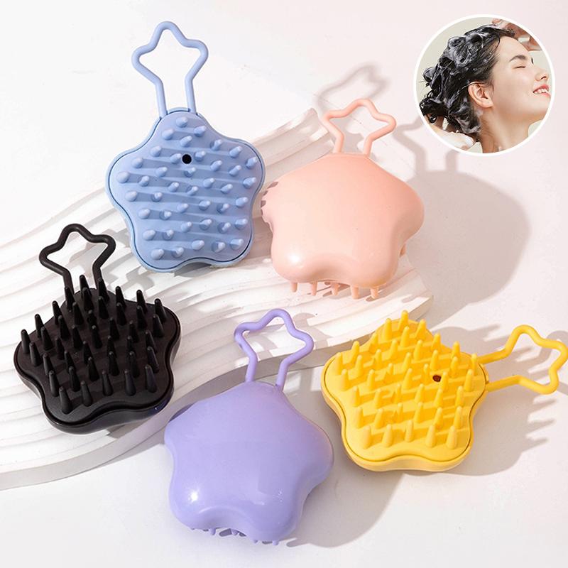 Scalp Scrubber Shampoo Brush Massager Clean Scalp Comb Hair Washing Brush Scalp Exfoliator Brush Head Scrubber Tools