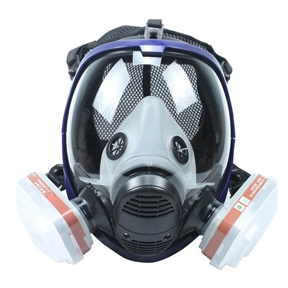 Full Face Gas Mask Facepiece Silicone Filter Laboratory Cartridge Welding