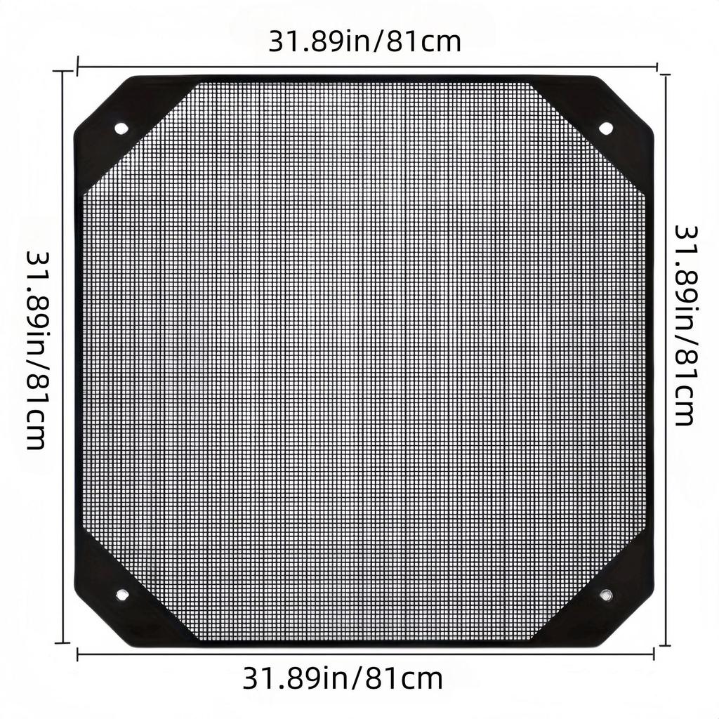 All-Season Outdoor AC Cover - Black Mesh, Sleek Design for Window Units, Weather Resistant Shield