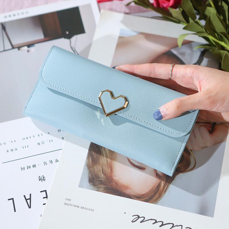 Luxury Love Heart Wallets Women Long Wallets Purses for Ladies Girl Money Pocket Card Holder Female Wallets Phone Clutch Bag