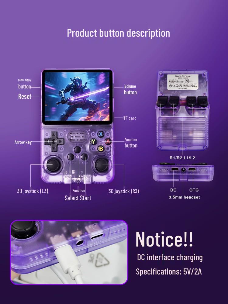 Cross R36SPS1 Handheld HD Retro Game Console with Large Screen