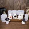 Ghost Halloween Candle Mold DIY Halloween Candle Crafts Plaster Resin Cast Mold Home Artwork Make Halloween Gifts