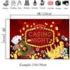 Mocsicka Casino Nacht Fotografie Hintergrund Las Vegas Party Roter Vorhang Hintergrundtuch Roulette Poker Goldmünzen Fotokabine