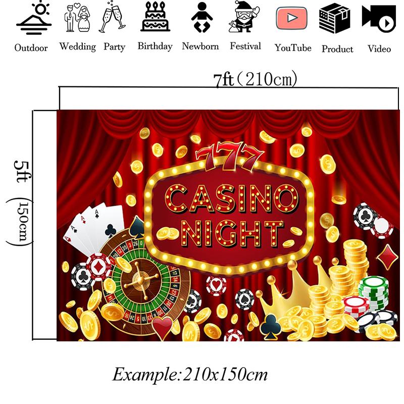 Mocsicka Casino Nacht Fotografie Hintergrund Las Vegas Party Roter Vorhang Hintergrundtuch Roulette Poker Goldmünzen Fotokabine