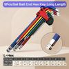 9PCS Hexagonal Wrench Set Colorful Hex Key Tool Kit for DIY Home Repair Assembly Mechanic Hardware Hand Tools