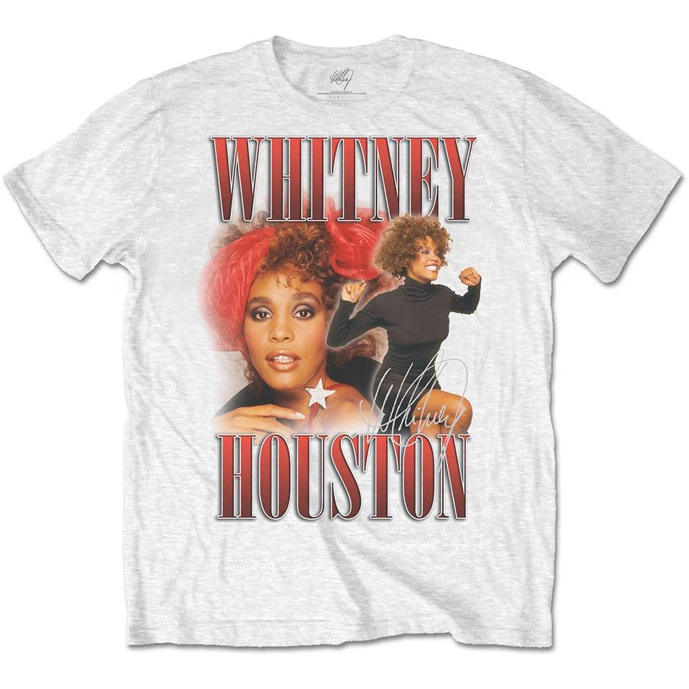 White Whitney Houston 90s Homage Official Mens Unisex T-Shirt S