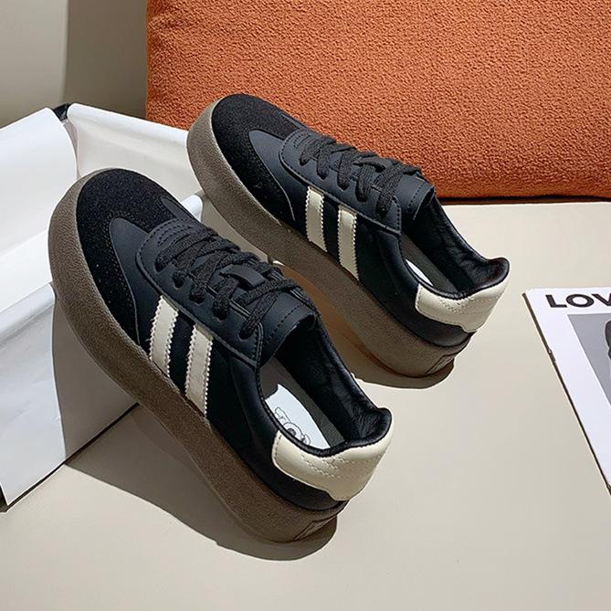 

Обувь 2025 новая обувь Форреста Гампа осень и зима кеды повседневная спортивная обувь универсальная на толстой подошве Сяобай немецкие тренировочные туфли 40 чёрный