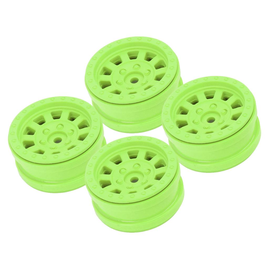 1.9in Wheel Rims RC Beadlock Wheels Rims for Axial SCX10 for Traxxas 110 RC Crawler Cars Green
