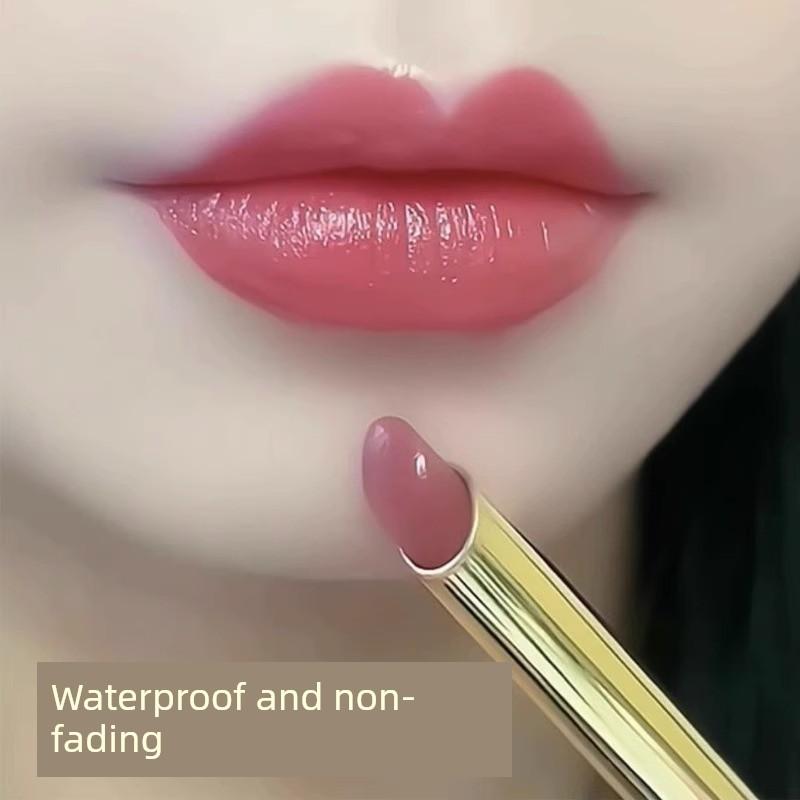 Lipstick Does Not Fade No Stain On Cup Bean Paste Milk Tea Color Matte Plain Face White Genuine Goods Does Not Fade