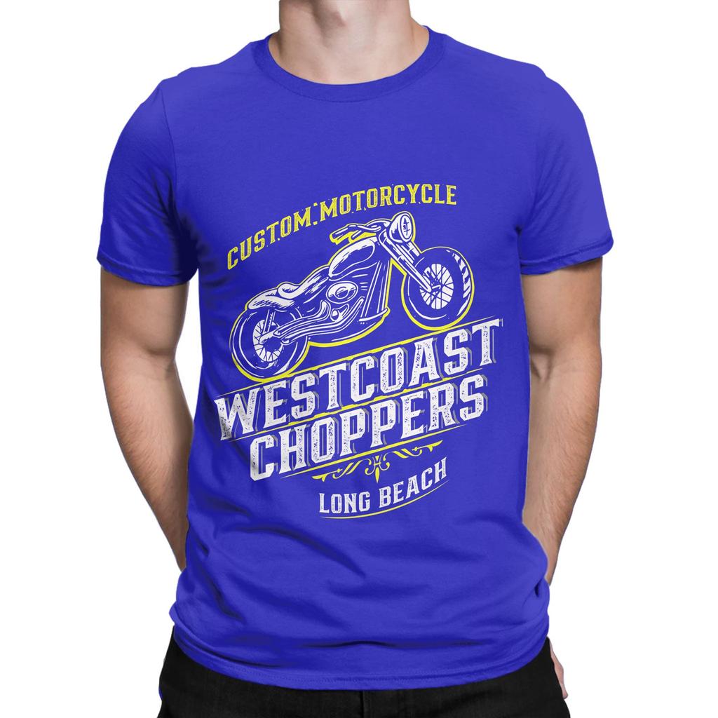 WWest Coast Choppers Custom Motorrad Long Beach Lustiges Grafik 100% Baumwolle T-Shirt West Coast Choppers T-Shirts Oberteile Für Unisex