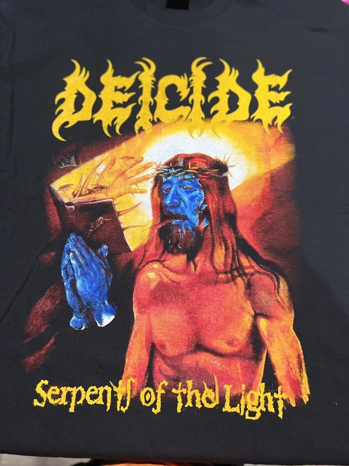Deicide Once Upon The Cross band Black unisexS-234XL Shirt B065 M