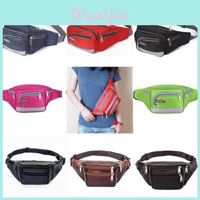 Stylish Waterproof Waist Fanny Pack Belt Bag With Multi-organized Zipper Pockets