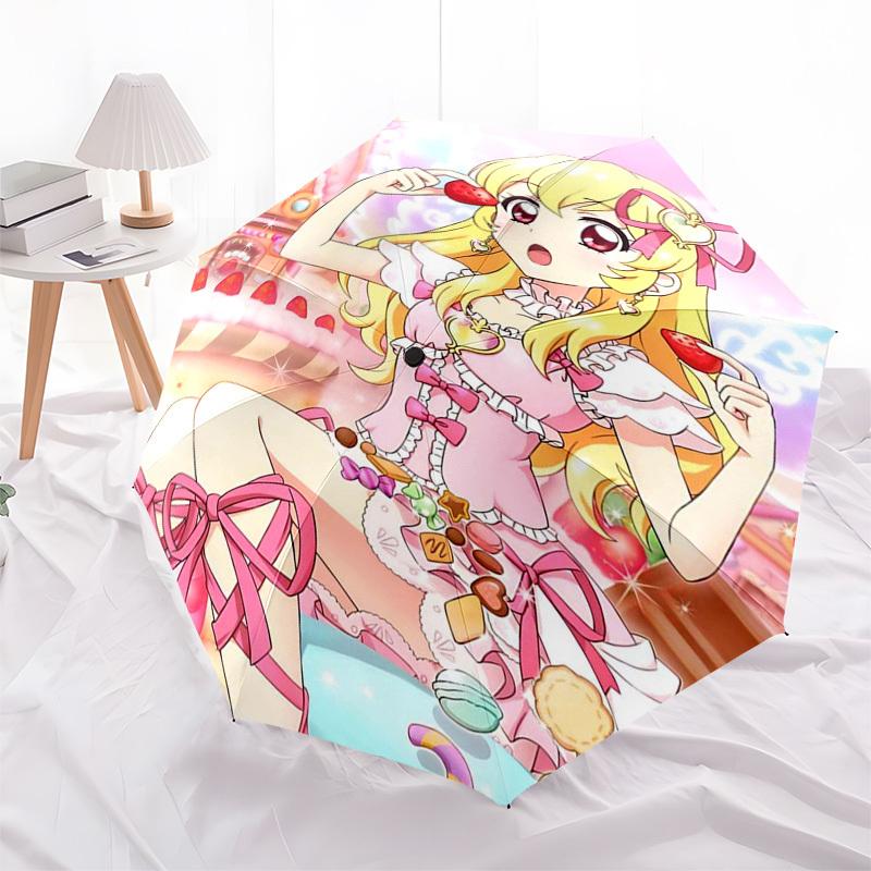 

1pc Pretty Cure Outdoor Umbrella - Automatic Opening/Closing, Portable 3-Fold Design with 8-Bone Iron Frame - Perfect Gift for Fans, Travelers, Daily