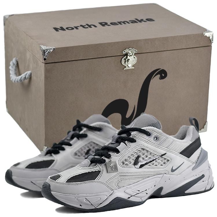 

Nike M2K Tekno Slip Resistant Abrasion Resistant Slip Resistant Abrasion Resistant Low top Chunky Sneakers Unisex Gray BV0074-001(Team96-Snake6S-BOX) 42