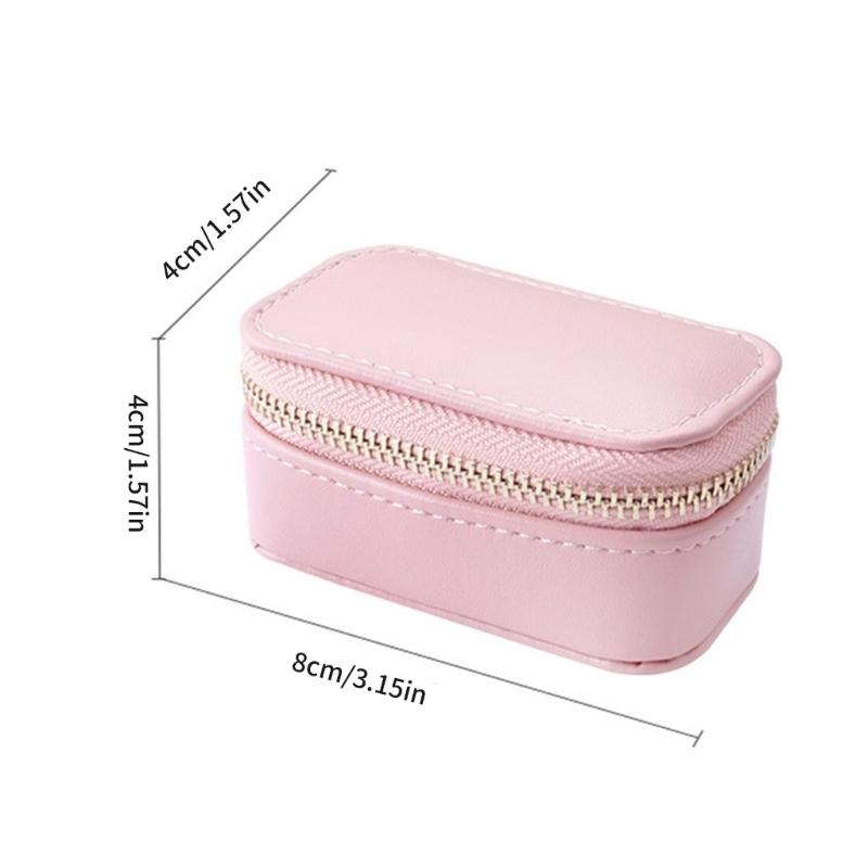 Portable Jewelry Storage Box Rings Earring Travel Case Elegant Organizer Women Necklace Storage Case Diaplay Gift Boxes