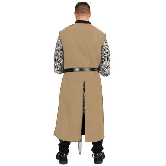 Medieval Halloween Knight Tabard Cosplay Costume Viking Sleeveless Tunic Embroidery LionHeart Warrior Dress Renaissance LARP