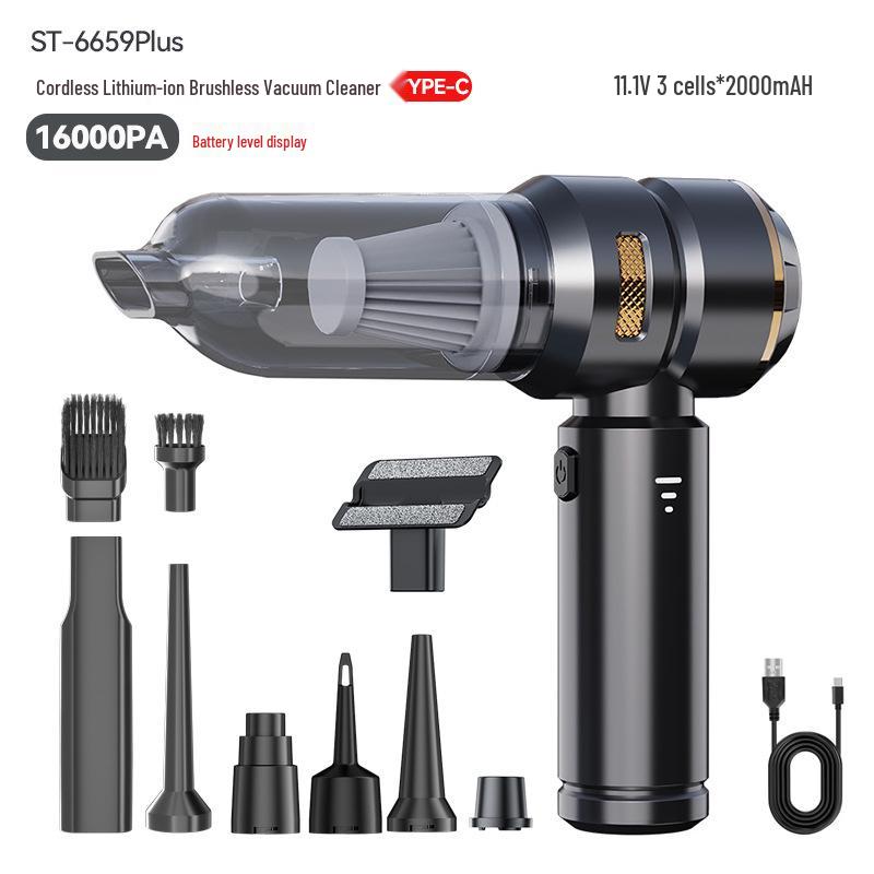 Portable 4-in-1 Handheld Brushless Car Vacuum & Blower