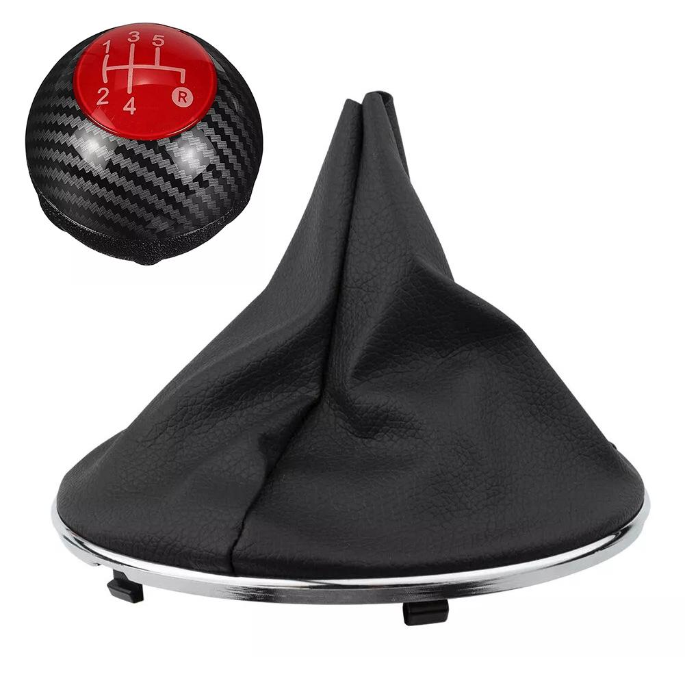 5 6 Speed Car Gear Shifter Knob Set For Fiat 500 For 500C 2012-2018 Gear Shifter Knob Shift Gear Sleeve Shift Lever Head Ball