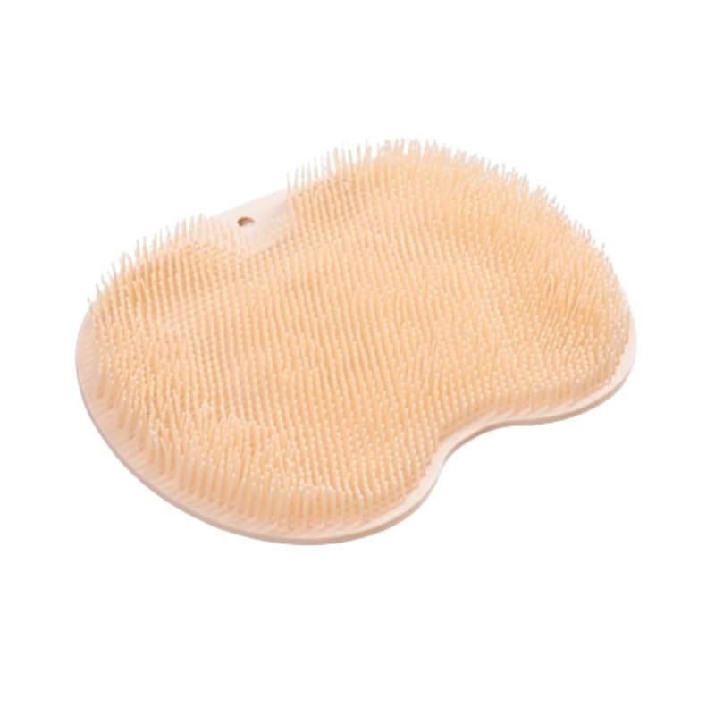 Shower Silicone Foot Scrubber Back Body Brush Massager Pad Mat Cleaning Bathroom