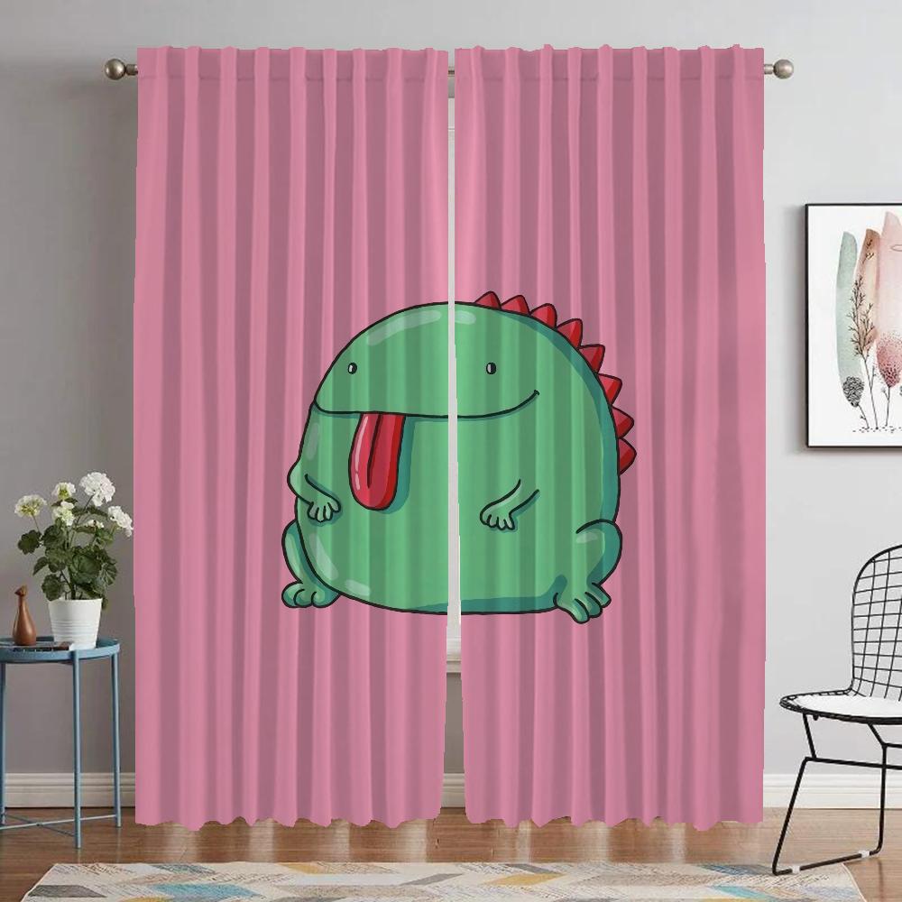 Curtains Child Room Dinosaur Blackout Curtain for Room 2 Panel Shades Partition Home Interior Curtains Halloween Decoration