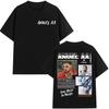 Rapper Anuel AA Real Hasta La Muerte Tour 2026 Summer New Album TShirt Hip Hop Gothic TShirt Short Sleeve TShirt