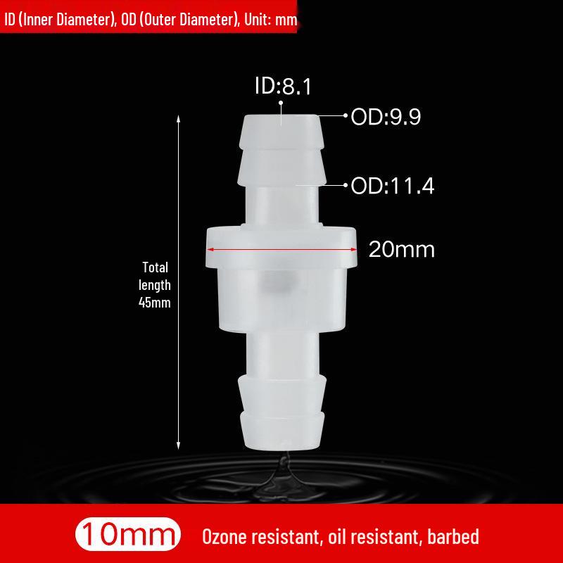 Innovator Mini One-Way Check Valve: Ozone & Oil Resistant, Prevents Backflow, Water-Stop Plastic Valve.