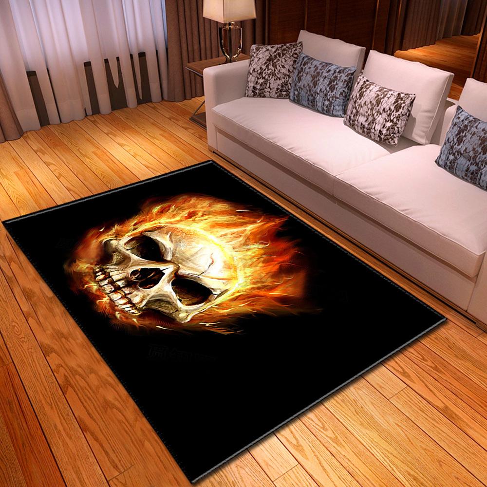 Skull Living Room Floor Mat Bedroom Dining Room Carpet Carpet Doormat
