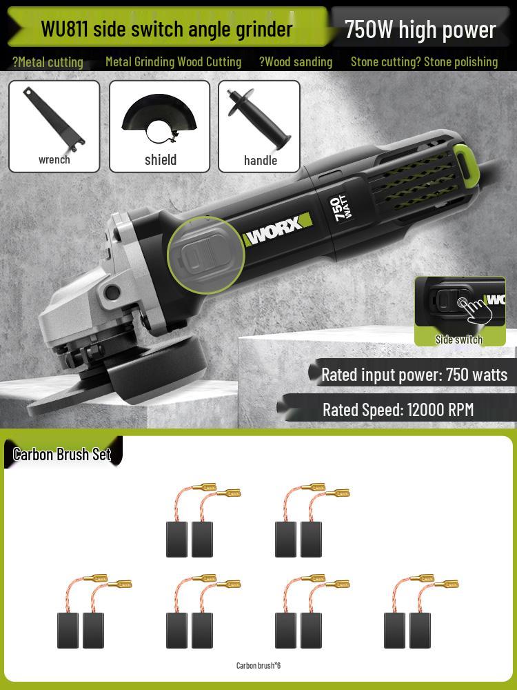 Wickes Angle Grinder Mini Polisher with Speed Control