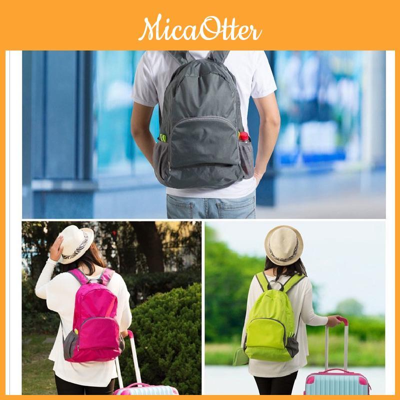 Casual Foldable Backpack With Nylon Lining And Surface For Commuting