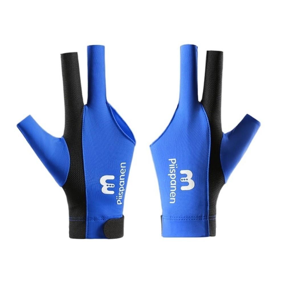 

1Pcs Anti-slip Billiard Glove Three Fingers Training Glove Snooker Glove Fitness Accessories M синій