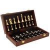 Luxury Metal Chess Set with Folding Board for Children