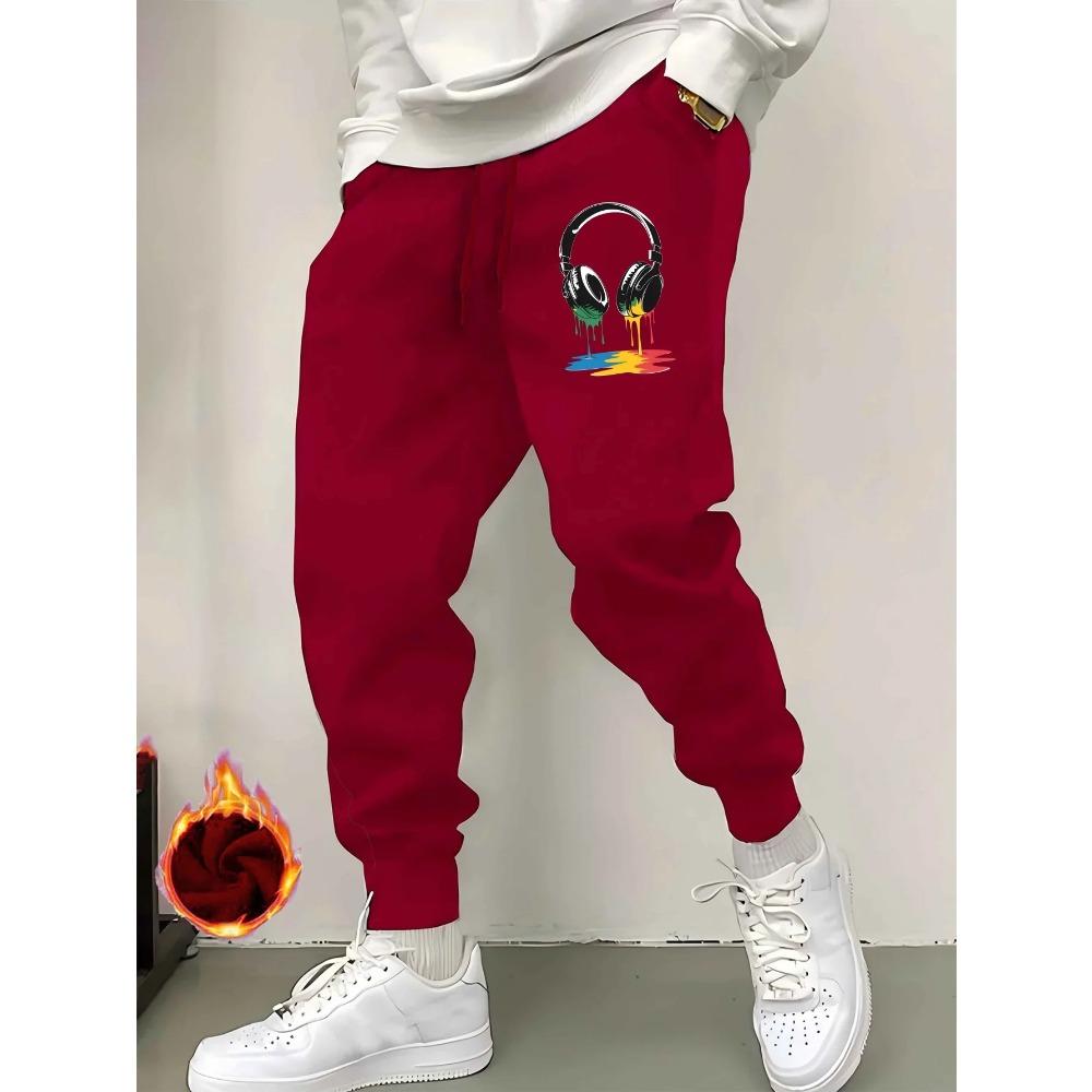 Men Casual Sports Pants Gym Sport Trousers Sweatpants Running Workout Jogging Printed Long Pants