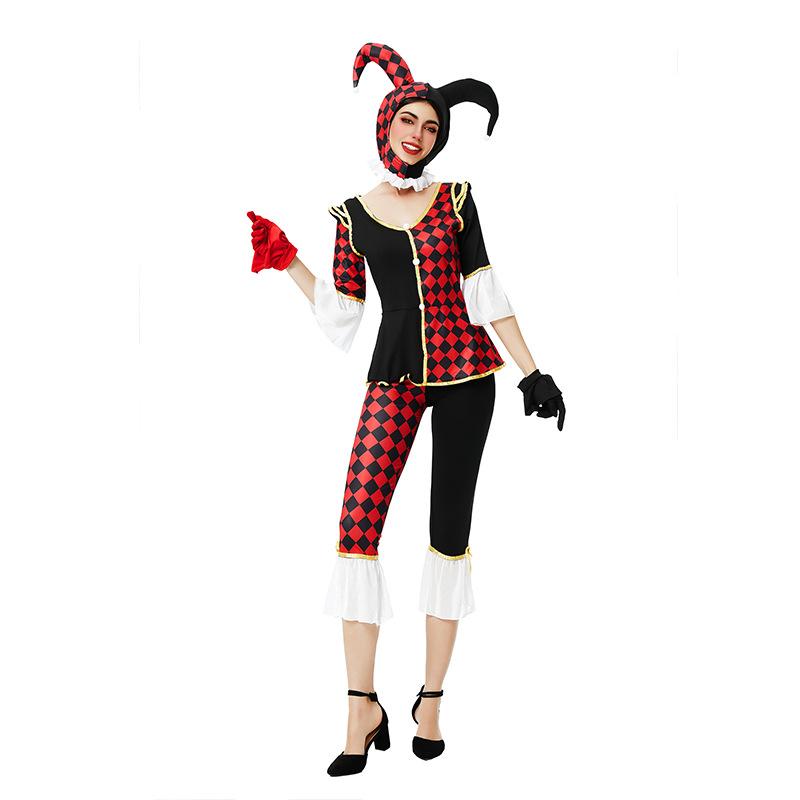 Halloween costume sexy cosplay uniform seduction circus revival clown costume cos show costume