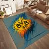 Borussia Dortmund Floor Mat Design For Foyer Outdoor Study Room Playrooms Antislip Carpet Anime Office Decor Wedding Party Gift