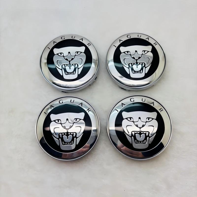 Kryt středového náboje kola Jaguar na zakázku: 60mm Univerzální středová krytka s logem leoparda